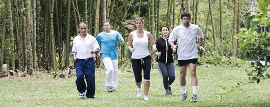 Group Fitness Training Outdoors